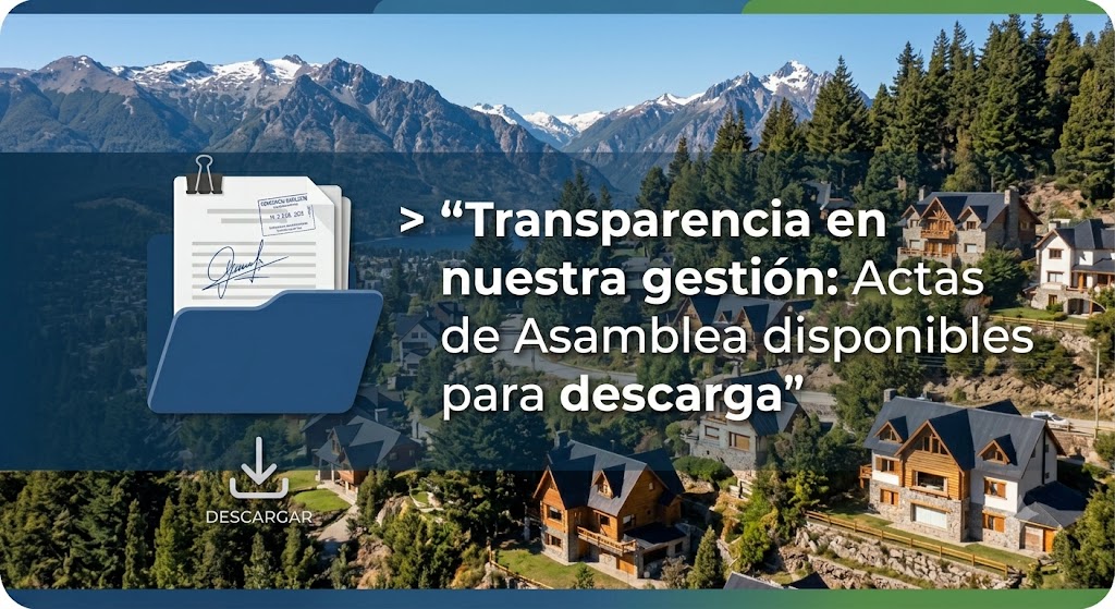 Más transparencia, mejor convivencia: ya están disponibles las actas de las asambleas